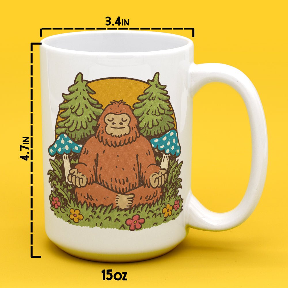 Meditating Bigfoot Mug - Loftipop