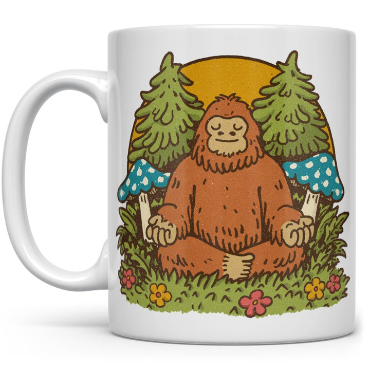 Meditating Bigfoot Mug - Loftipop