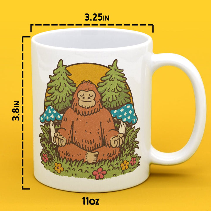 Meditating Bigfoot Mug - Loftipop