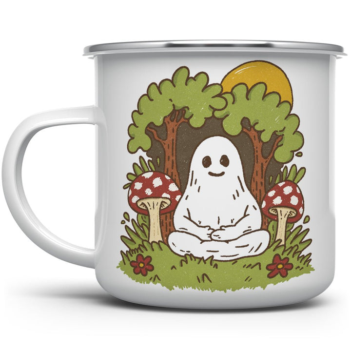 Meditating Ghost Camp Mug - Loftipop