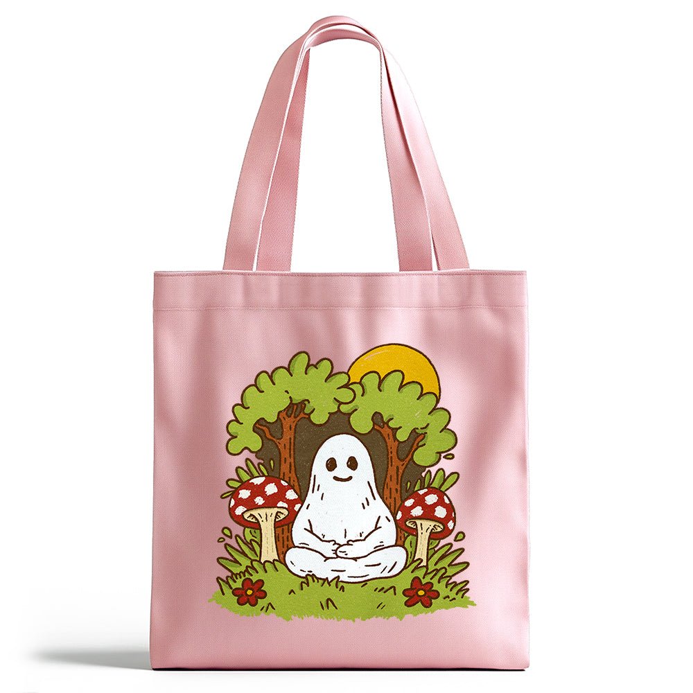 Meditating Ghost Tote Bag - Loftipop