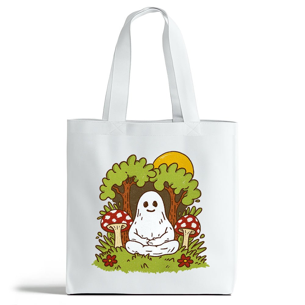 Meditating Ghost Tote Bag - Loftipop