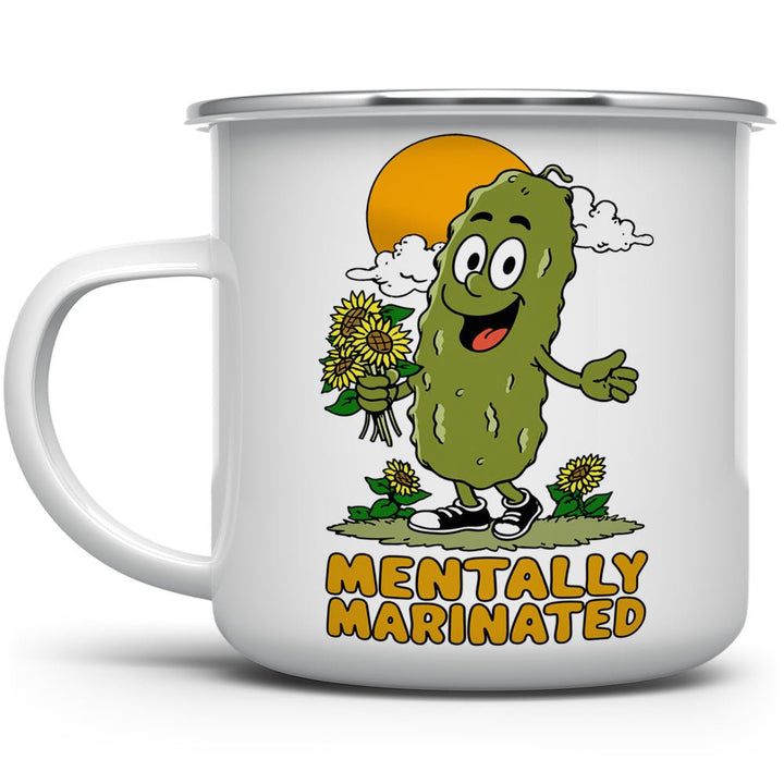 Mentally Marinated Pickle Camp Mug - Loftipop