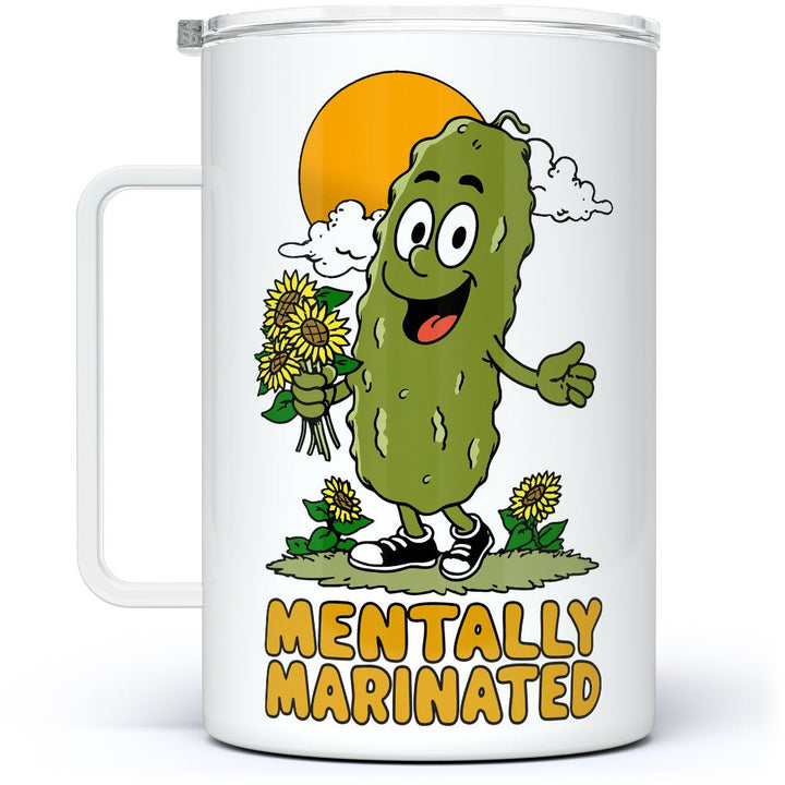 Mentally Marinated Pickle Insulated Travel Mug - Loftipop