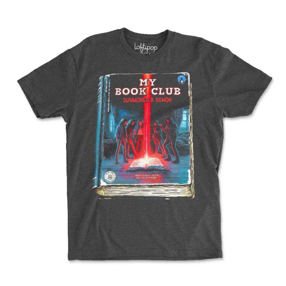 My Book Club Summoned a Demon Crewneck Tshirt - Loftipop