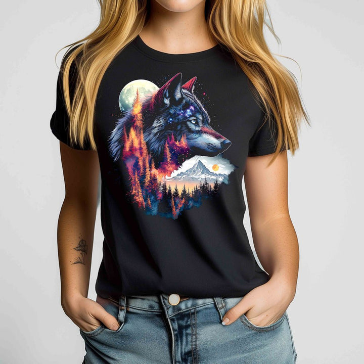 Nature Wolf Crewneck Tshirt - Loftipop
