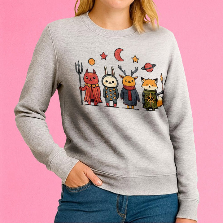 Occult Vintage Animals Crewneck Sweatshirt - Loftipop