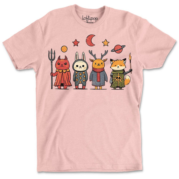 Occult Vintage Animals Crewneck T-Shirt - Loftipop