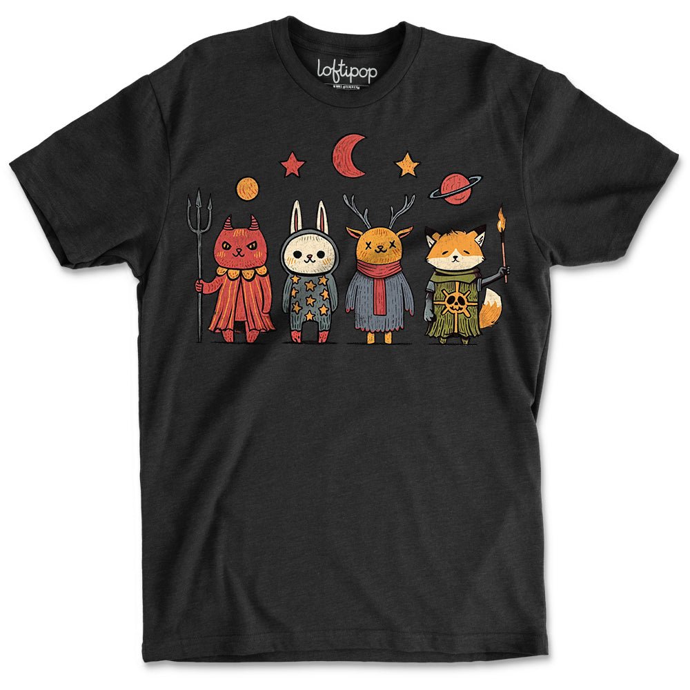 Occult Vintage Animals Crewneck T-Shirt - Loftipop
