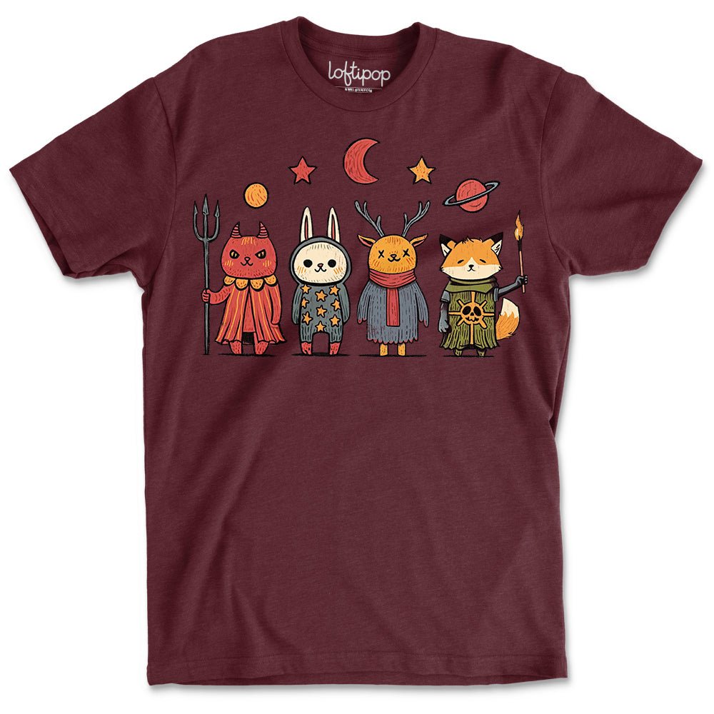 Occult Vintage Animals Crewneck T-Shirt - Loftipop