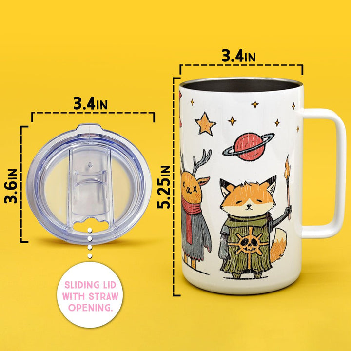 Occult Vintage Animals Insulated Travel Mug - Loftipop