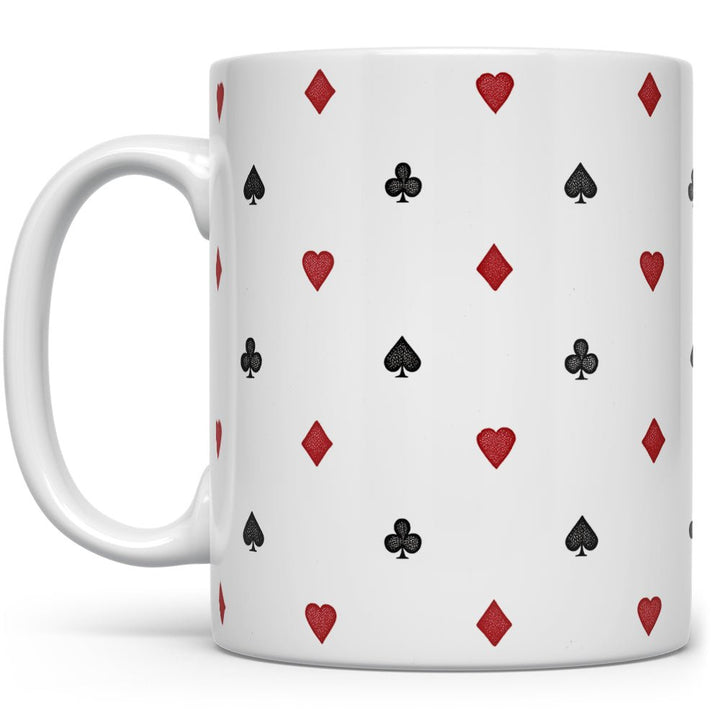 Playing Card Suit Pattern Mug - Loftipop