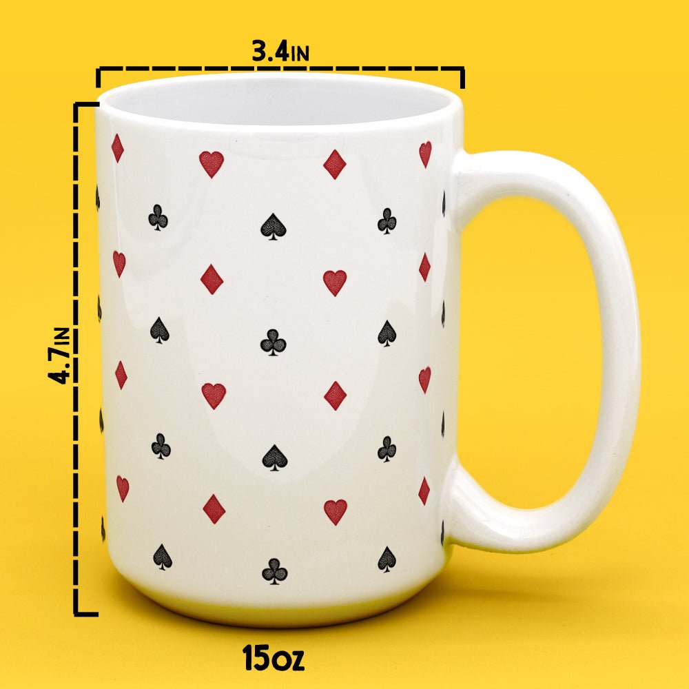 Playing Card Suit Pattern Mug - Loftipop