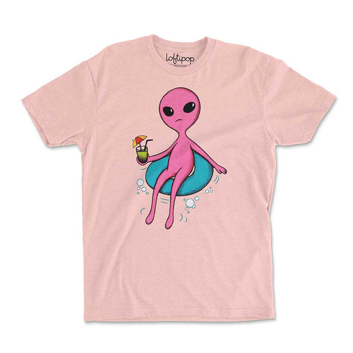 Poolside Alien Crewneck Tshirt - Loftipop