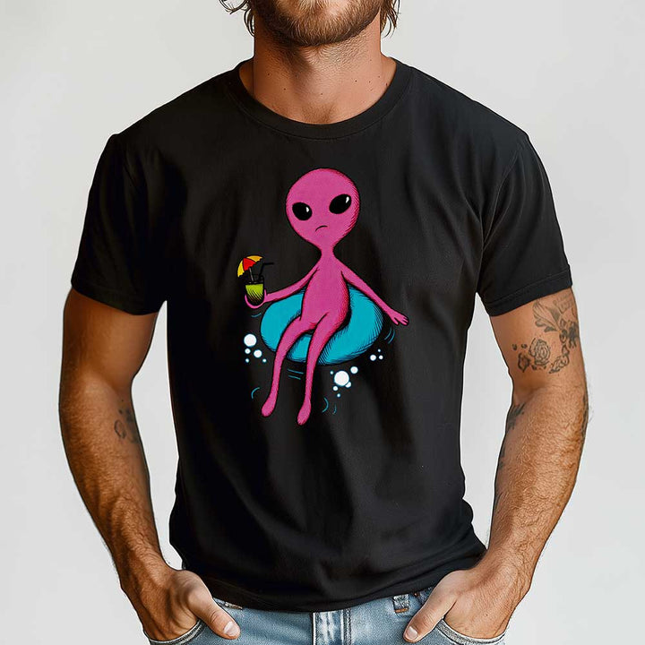 Poolside Alien Crewneck Tshirt - Loftipop