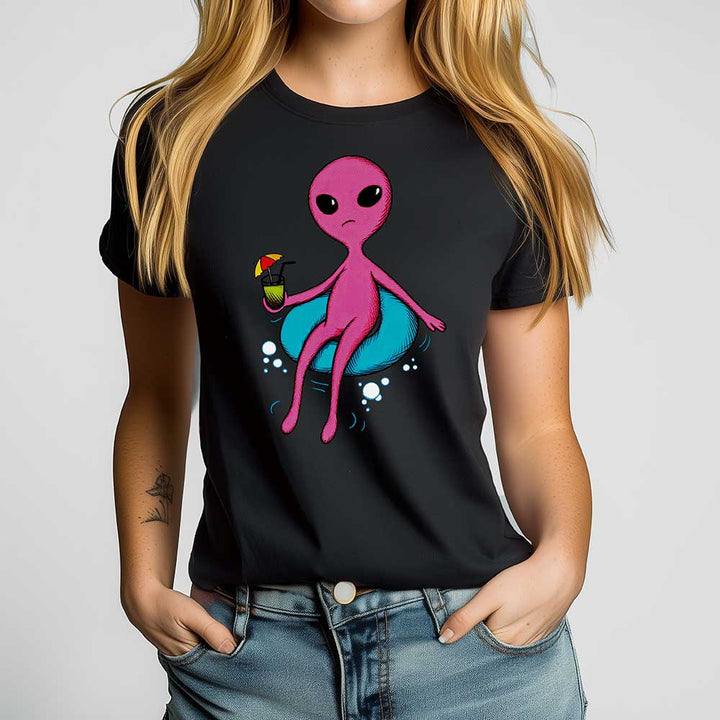 Poolside Alien Crewneck Tshirt - Loftipop