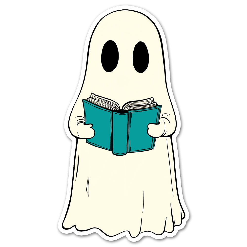Reading Ghost Sticker - Loftipop