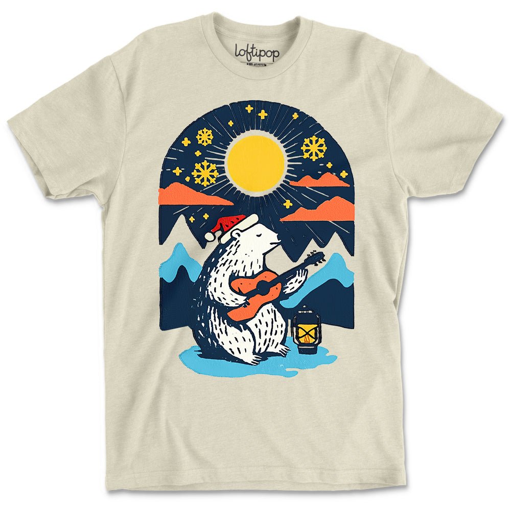 Retro Polar Bear Crewneck T-Shirt - Loftipop
