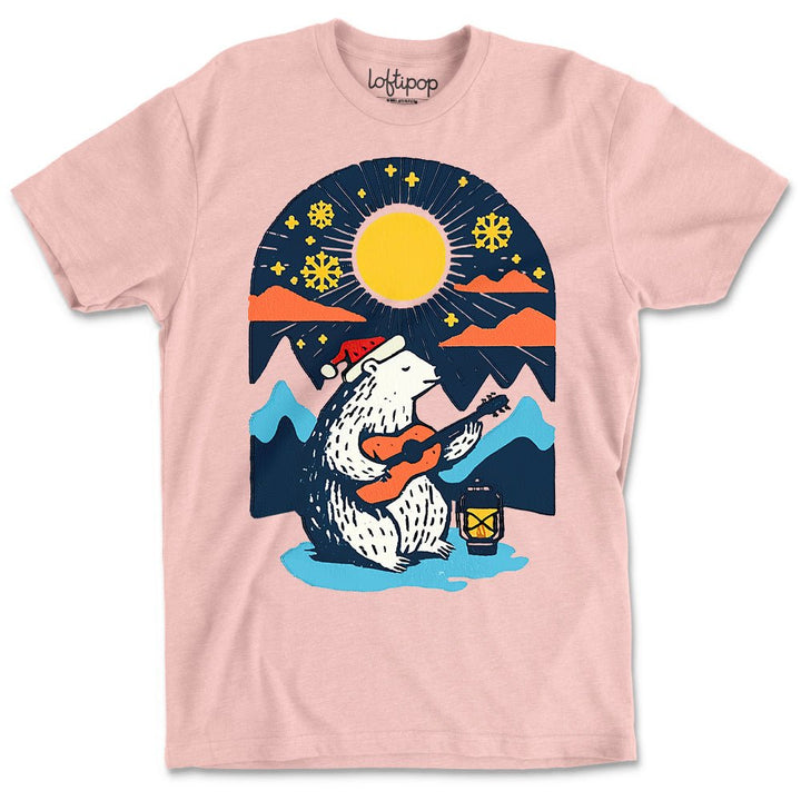 Retro Polar Bear Crewneck T-Shirt - Loftipop