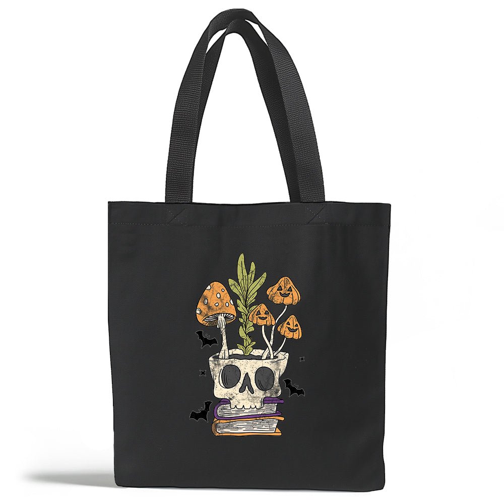 Retro Skull Planter Tote Bag - Loftipop