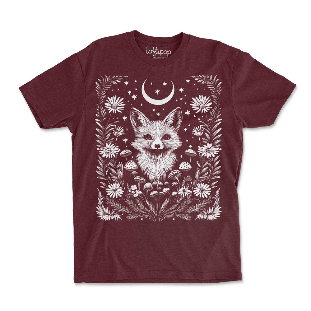 Woodland Fox Crewneck Tshirt