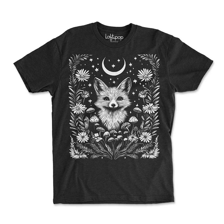 Woodland Fox Crewneck Tshirt