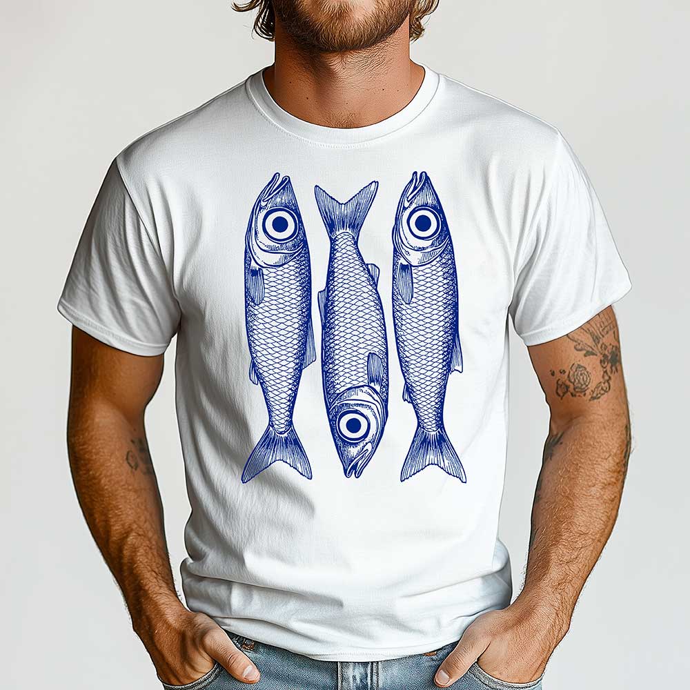 Sardines Crewneck Tshirt - Loftipop