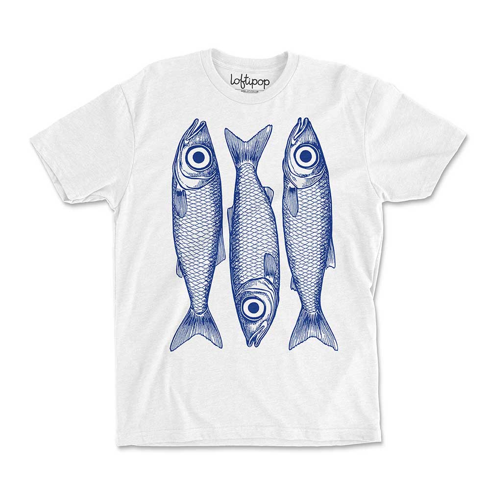 Sardines Crewneck Tshirt - Loftipop