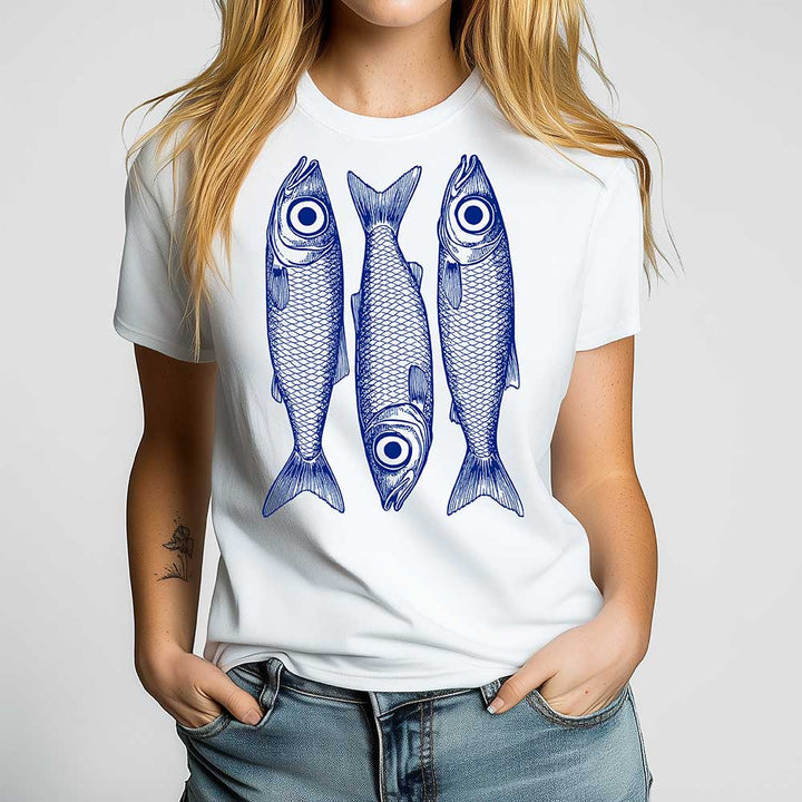 Sardines Crewneck Tshirt - Loftipop
