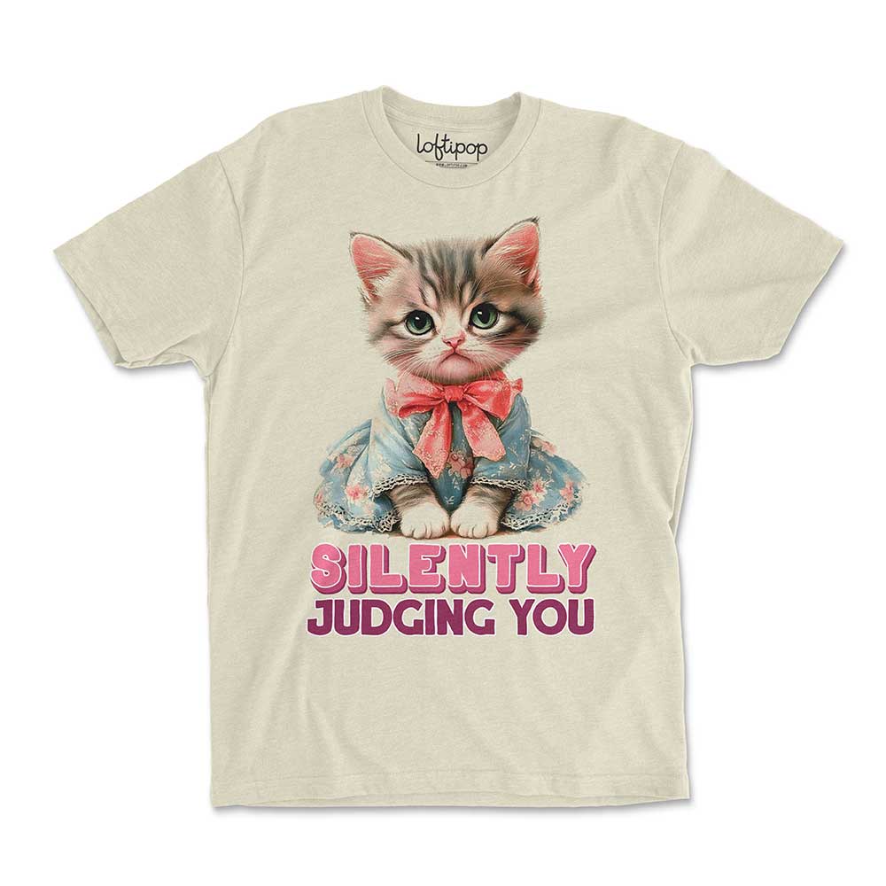 Silently Judging You Crewneck Tshirt - Loftipop