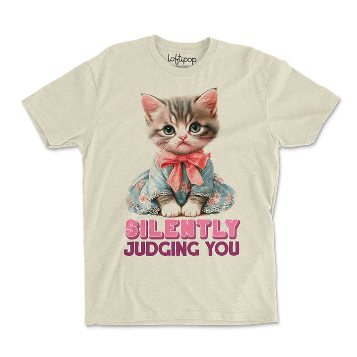 Silently Judging You Crewneck Tshirt - Loftipop