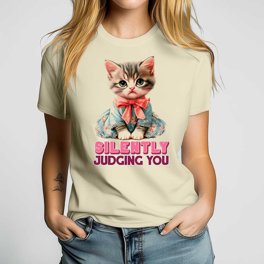 Silently Judging You Crewneck Tshirt - Loftipop