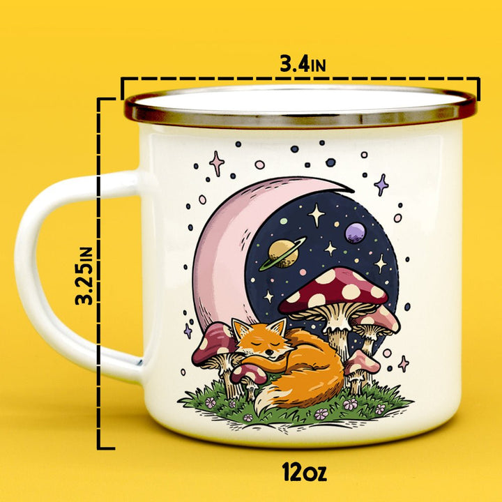 Sleeping Moon Fox Camp Mug - Loftipop