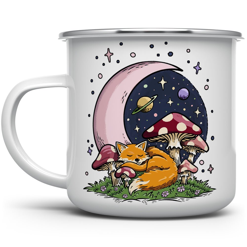 Sleeping Moon Fox Camp Mug - Loftipop