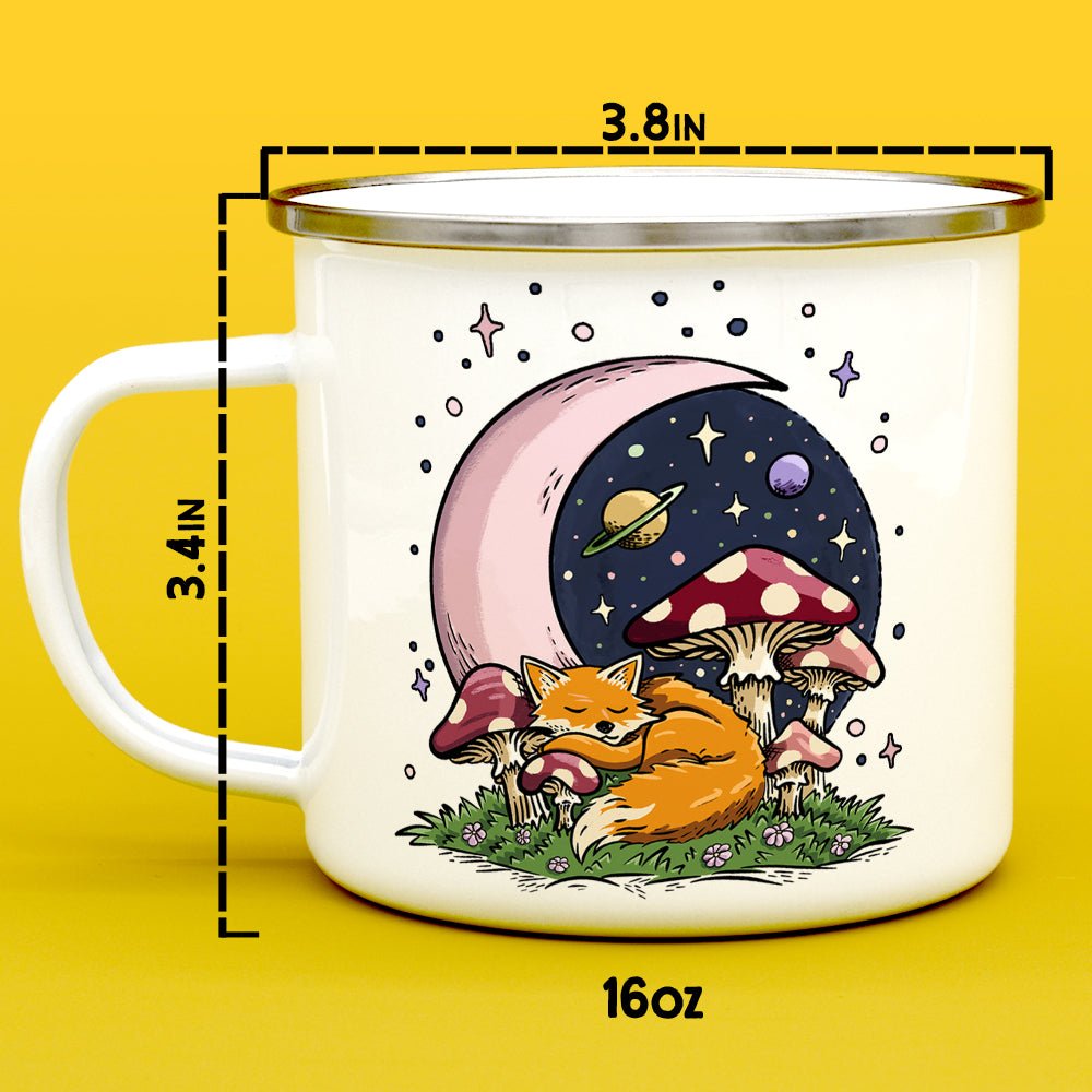Sleeping Moon Fox Camp Mug - Loftipop