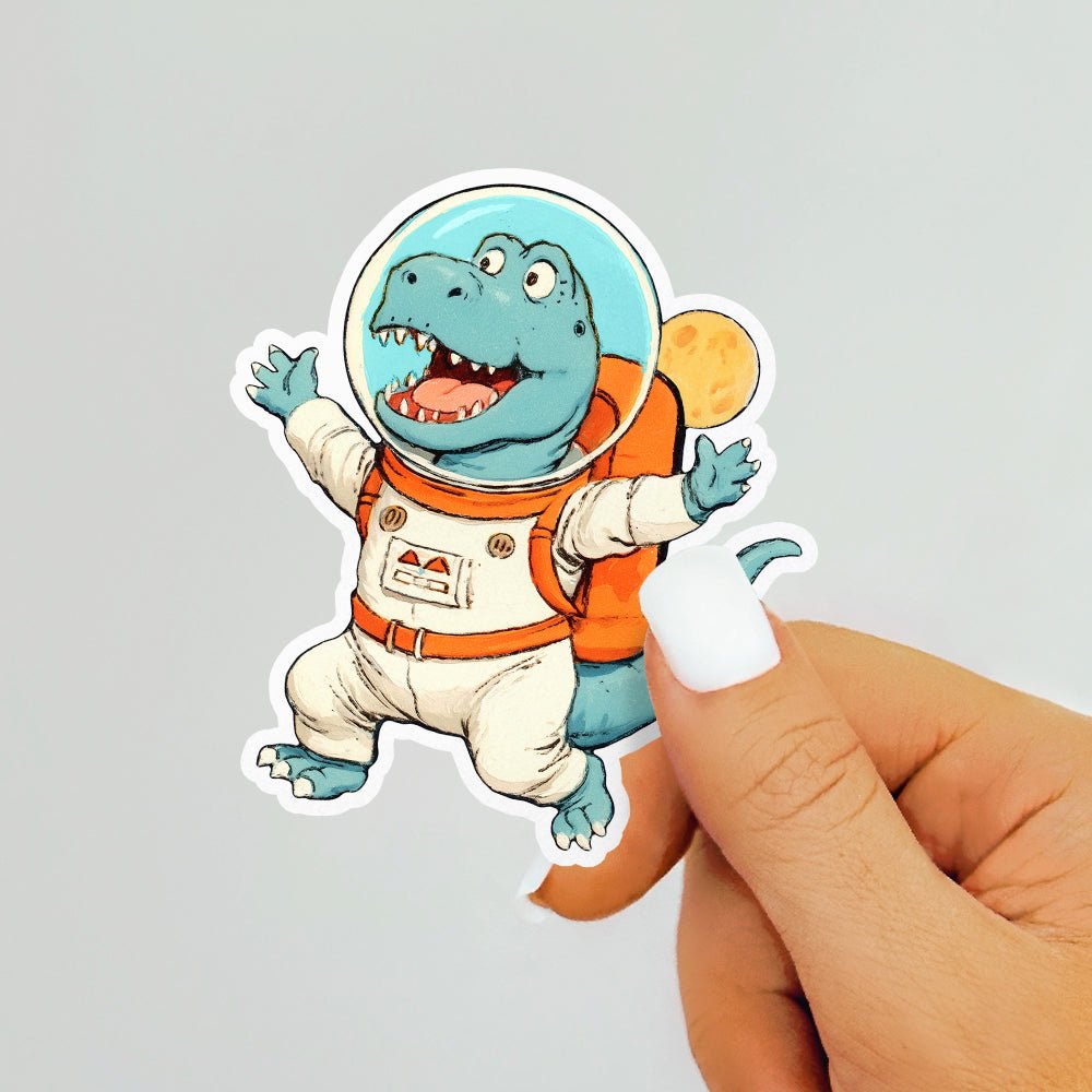 Space Dinosaur Sticker - Loftipop