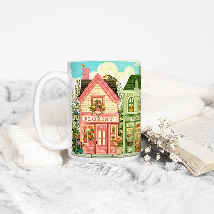 Spring Storefront Shops Mug - Loftipop