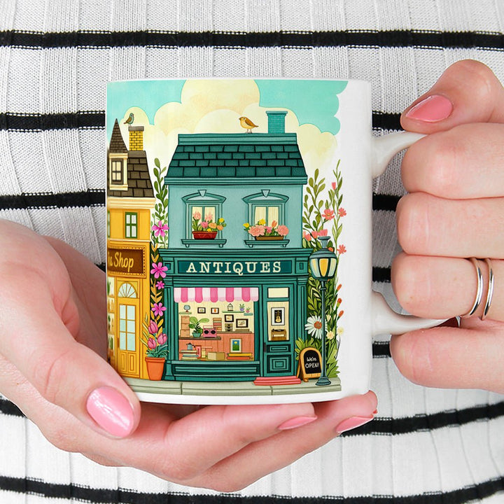 Spring Storefront Shops Mug - Loftipop