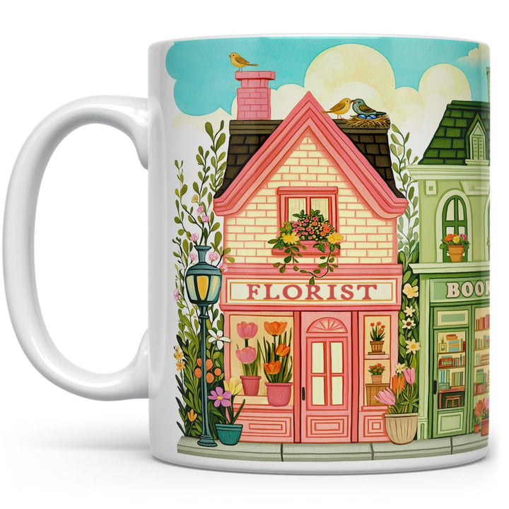 Spring Storefront Shops Mug - Loftipop