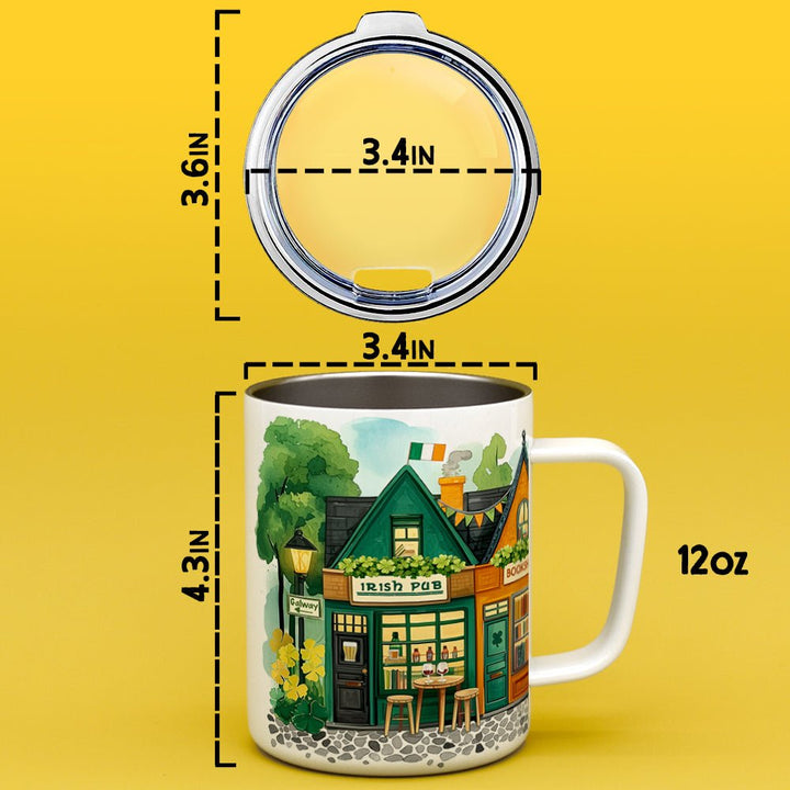 St. Patrick's Storefront Shops Insulated Travel Mug - Loftipop