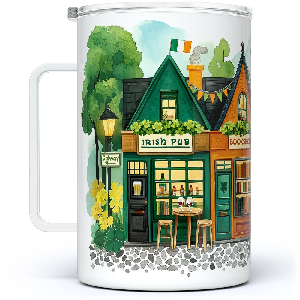 St. Patrick's Storefront Shops Insulated Travel Mug - Loftipop