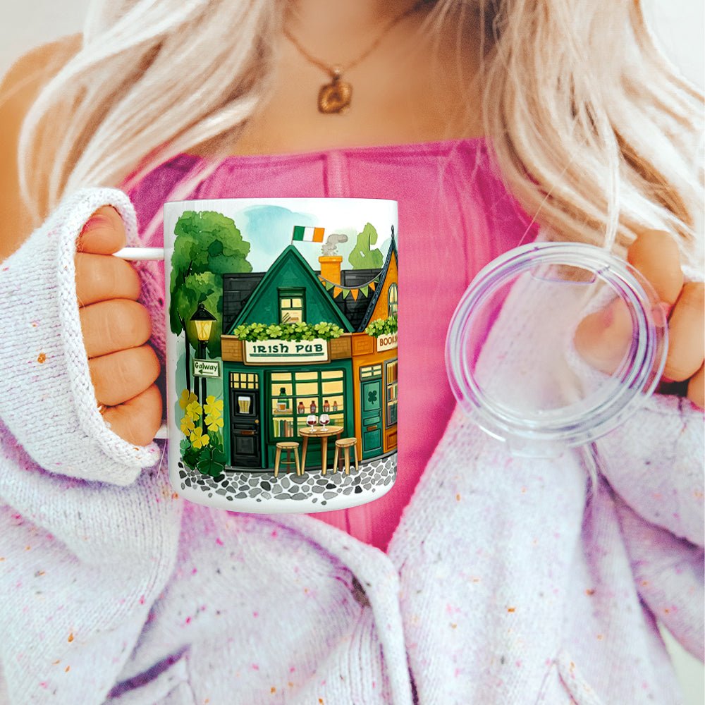 St. Patrick's Storefront Shops Insulated Travel Mug - Loftipop