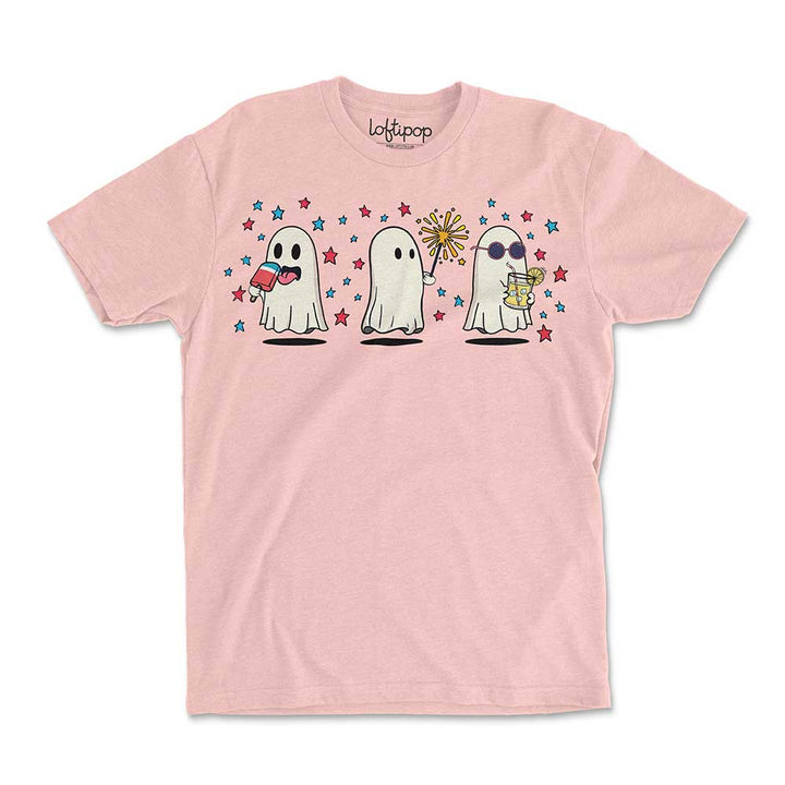 Summer Ghosts Crewneck Tshirt - Loftipop