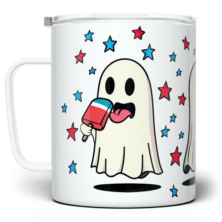Summer Ghosts Insulated Travel Mug - Loftipop