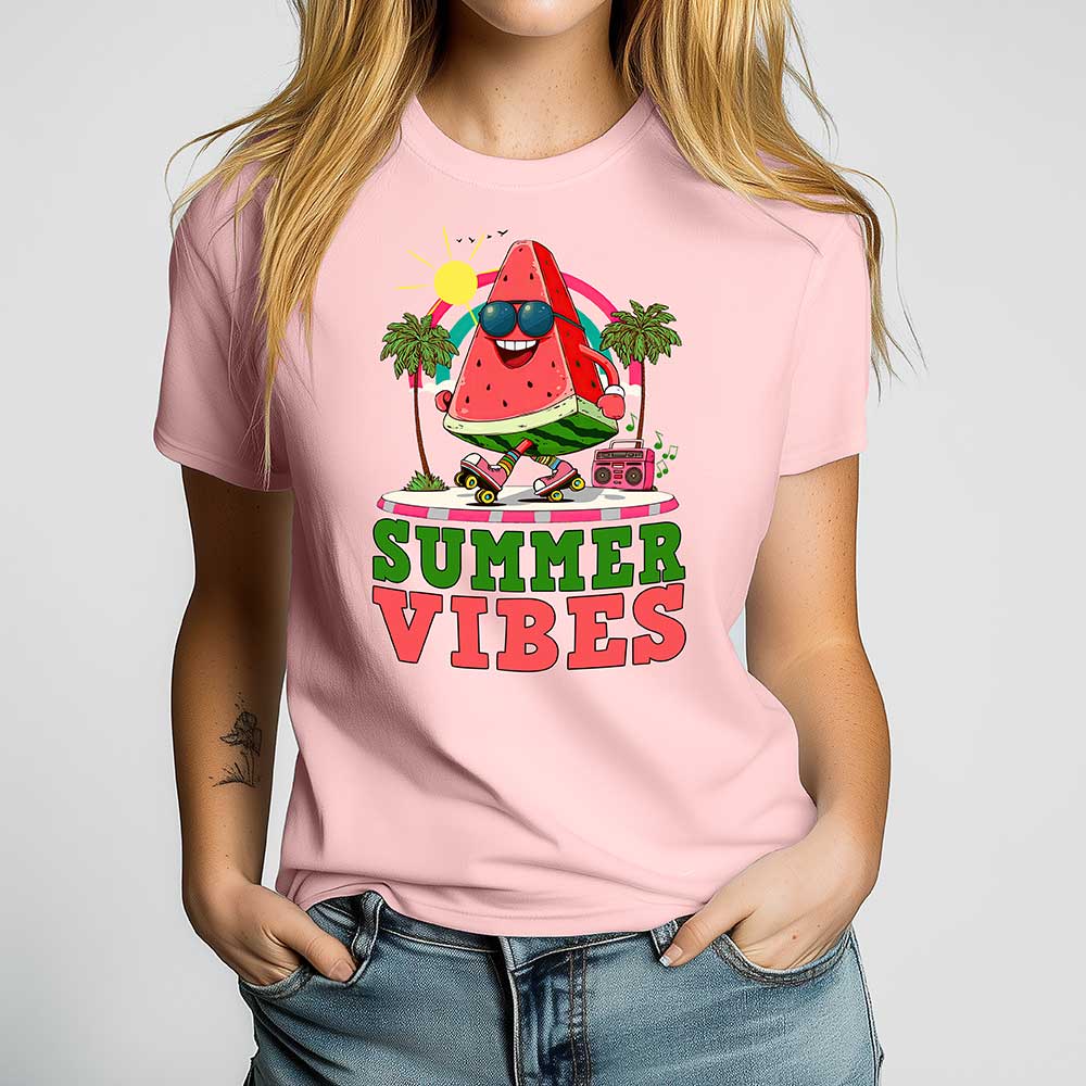 Summer Vibes Crewneck Tshirt - Loftipop