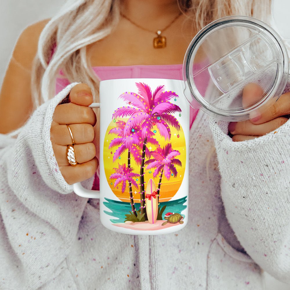 Sunset Surf Holiday Insulated Travel Mug - Loftipop