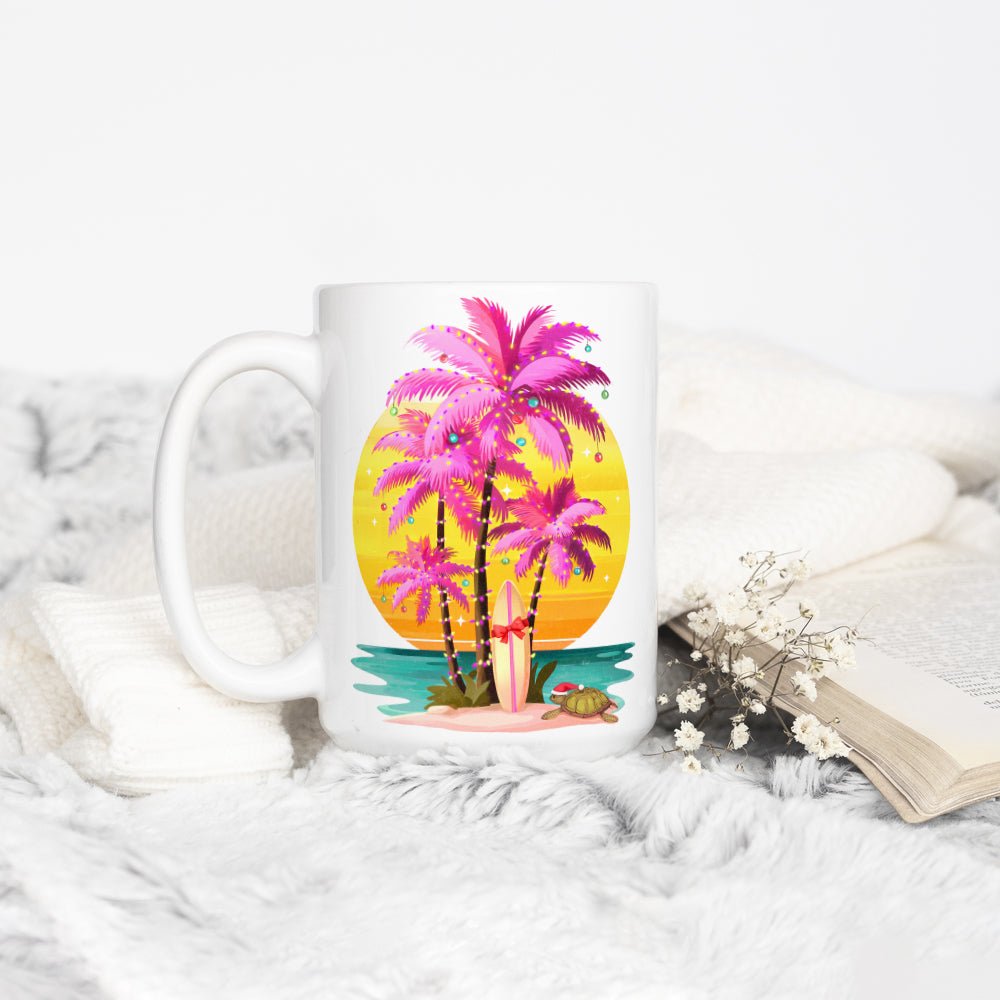 Sunset Surf Holiday Mug - Loftipop