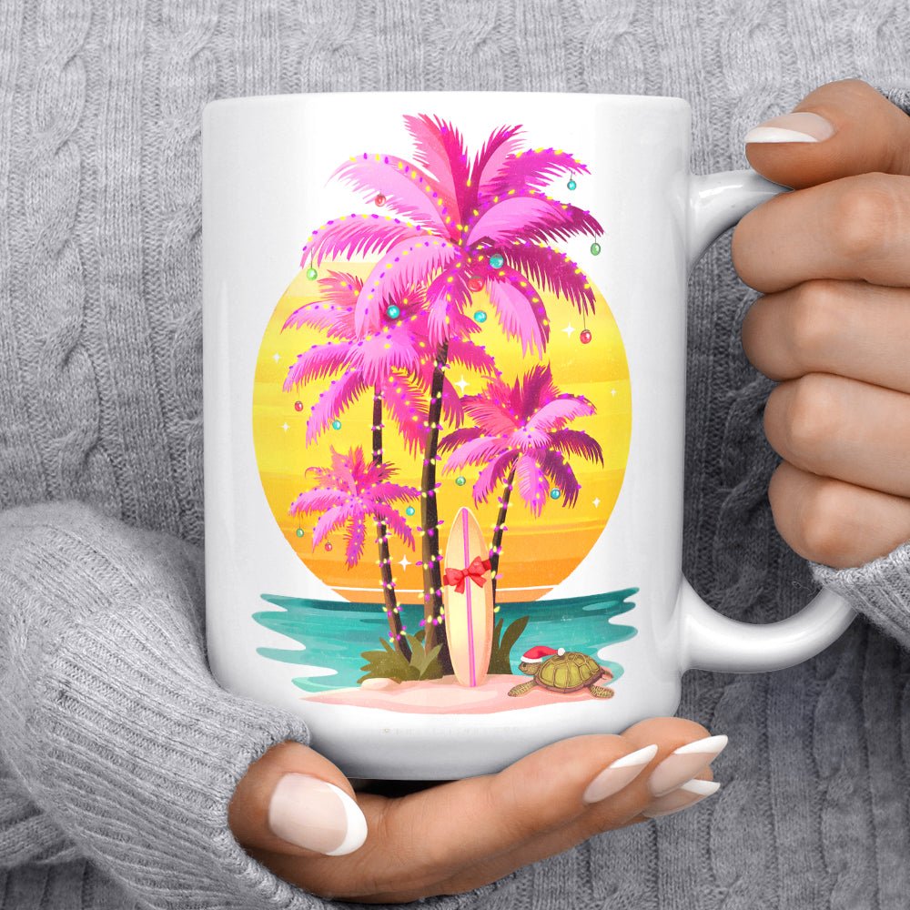 Sunset Surf Holiday Mug - Loftipop