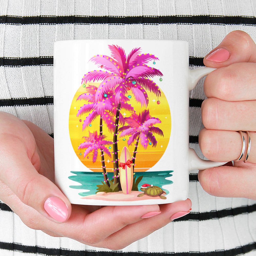 Sunset Surf Holiday Mug - Loftipop
