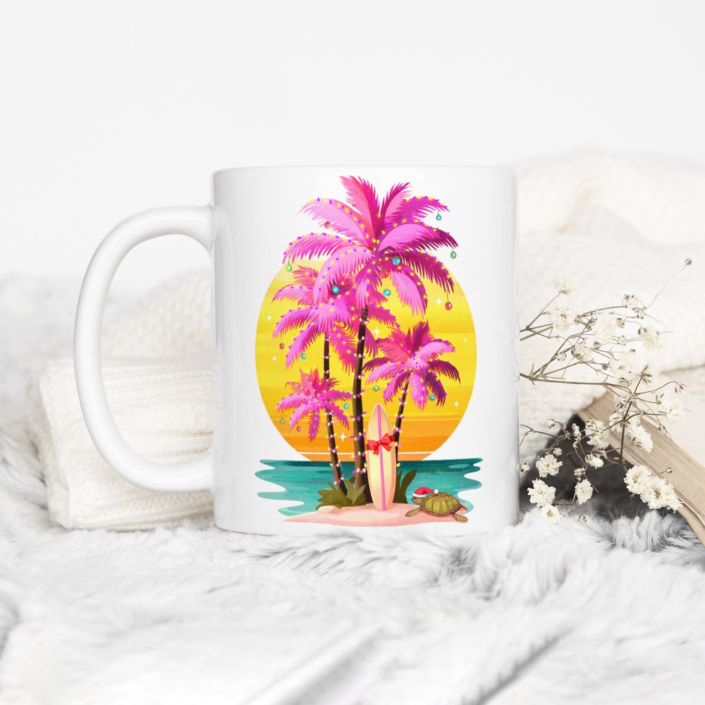 Sunset Surf Holiday Mug - Loftipop